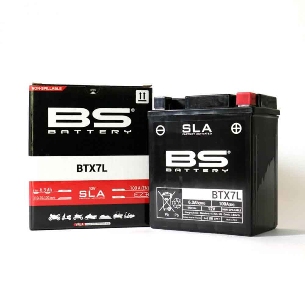 BATERIA BS BTX7L-SLA YBR 125/YBR125ED/XTZ250/YBR250/CB125-190/XR/KLX/DR200