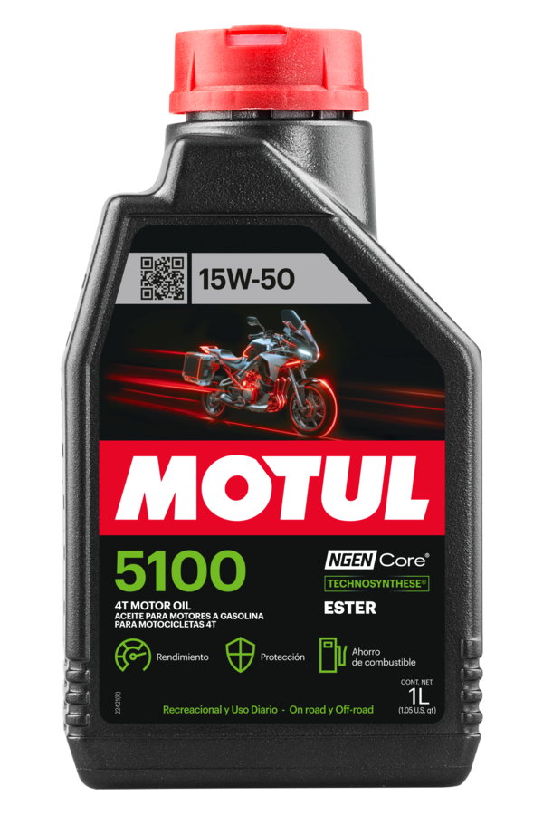 Imagen oficial Motul 5100 4T 15W-50 1L – ACEITE MOTUL 5100 4T 15W50 1LT